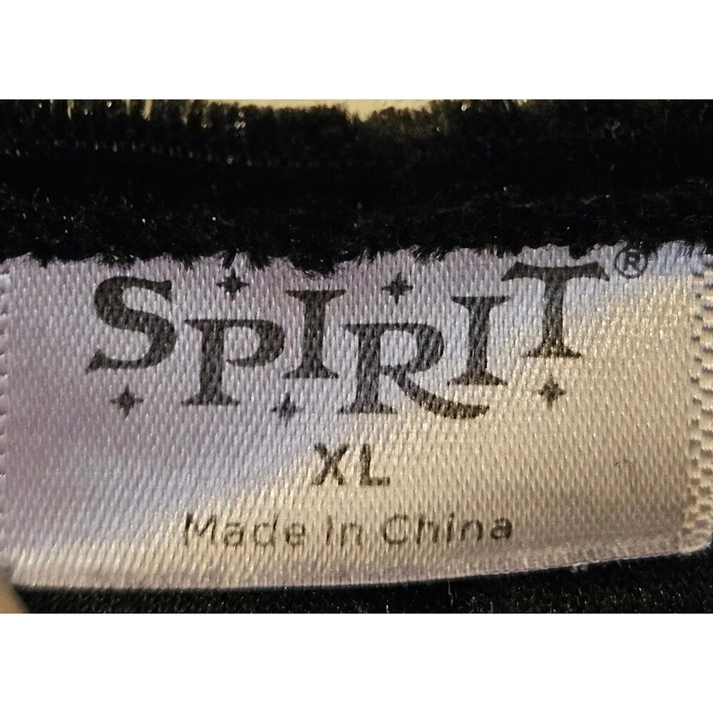 Gothic Halloween Costume Kids Size XL Black & Red Velvet Lace Up Dress Up Spirit - Picture 6 of 6